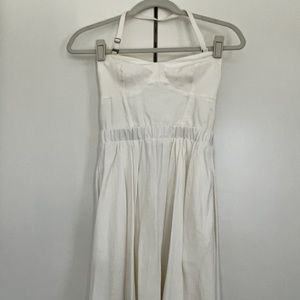 NWOT Aritzia Talula halter white mini dress